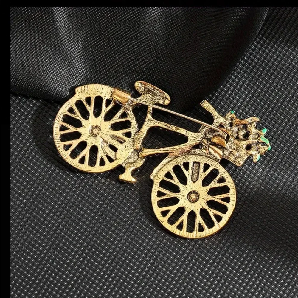 Colorful Bicycle Brooch - Picture 2 of 2